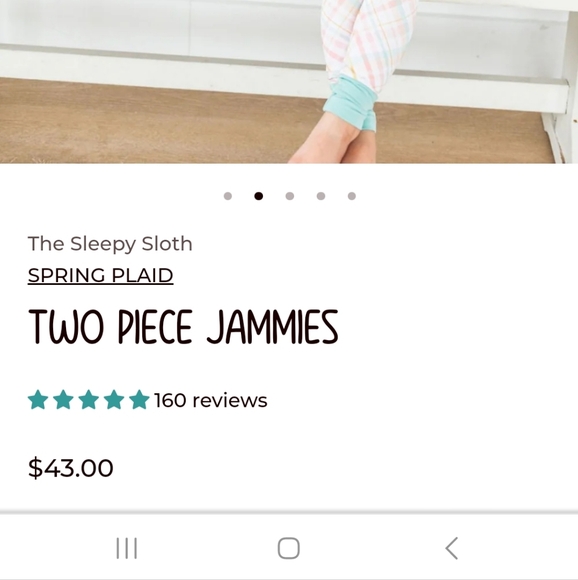 The sleepy sloth pajamas - Picture 3 of 4
